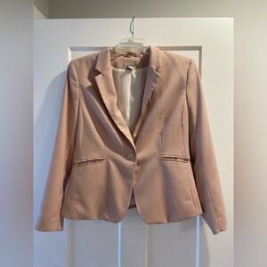 H&M Women's Blazer in Soft Pink